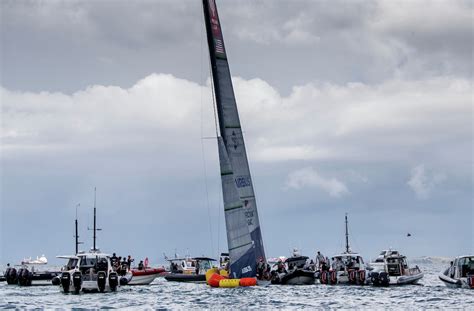 AMERICAN MAGIC'S AC75 SURVIVES CRASH, .